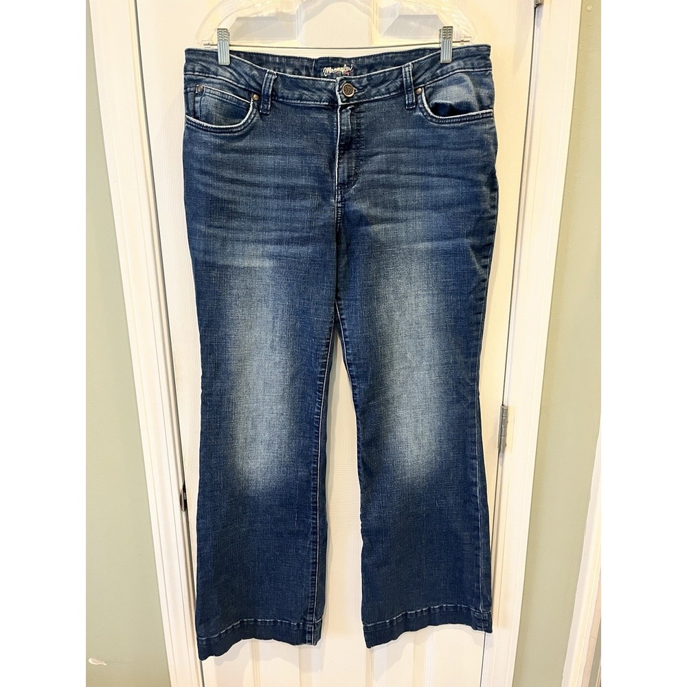 Wrangler Retro Mae Mid Rise Bootcut Jeans Women's Sophia 36x34 Stretch Vintage